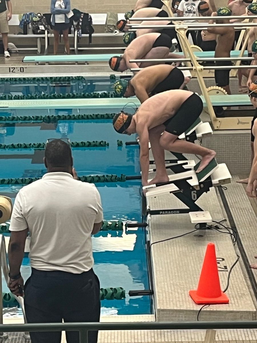 Griffin McCarroll Competes at States for EHHS Swim