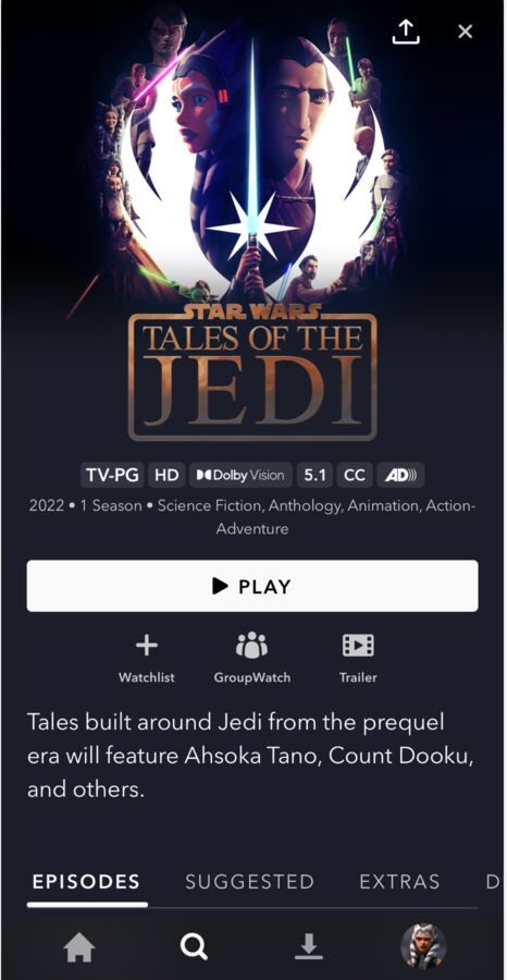 Star Wars: Tales of The Jedi is Out of This World