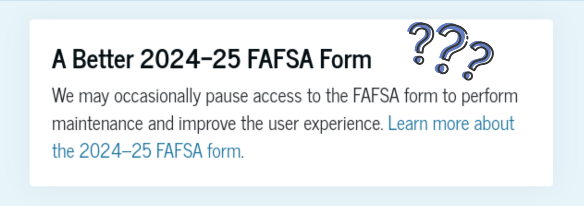 Screenshot from the FAFSA website