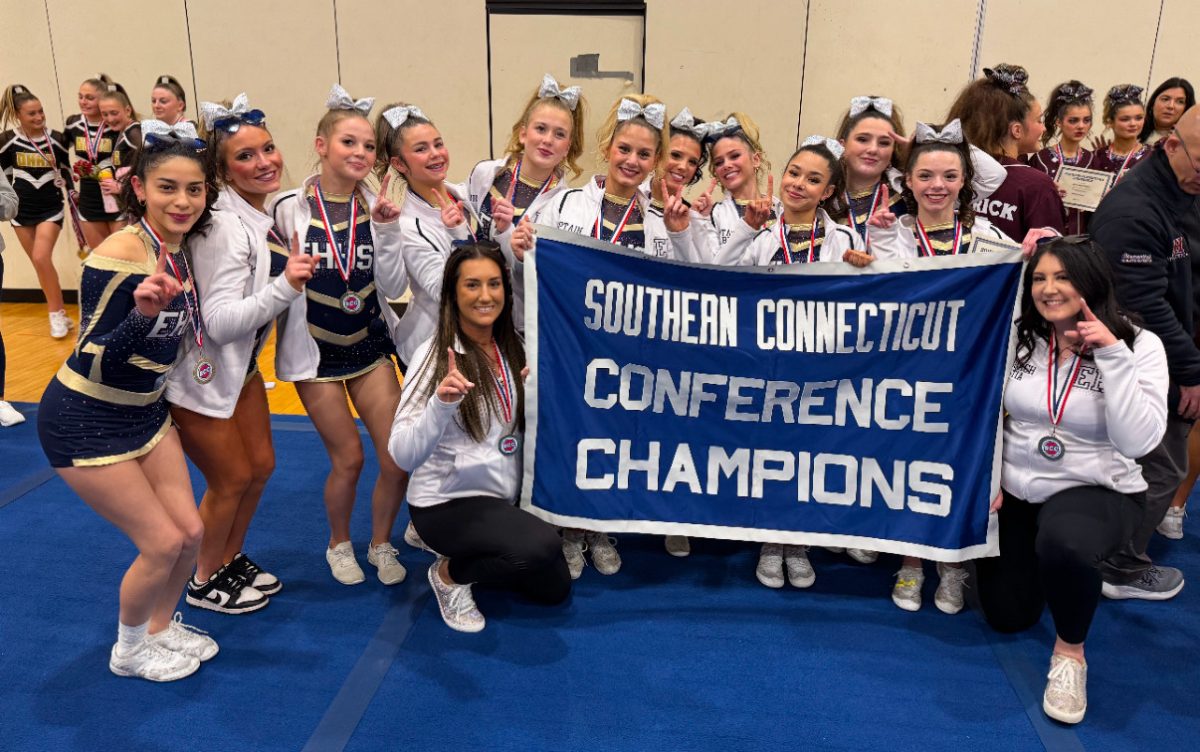 EHHS Cheerleading team after becoming SCC champions.