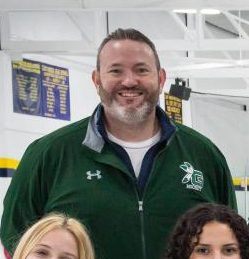 Coach Rick Binkowski, the head coach for the Guilford Grizzlies girls’ ice hockey team, is a former hockey player who played youth hockey growing up and played for Watertown High School, Paul Smith’s College, and after college, he played for an adult league. Coach Binkowski coached youth hockey for 5 years, and the girl’s Guilford Grizzlies hockey team for 10 years.
