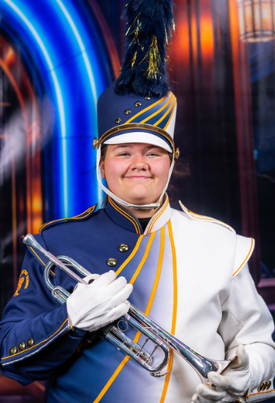 Ayvah Vincent's Senior portrait for marching band.