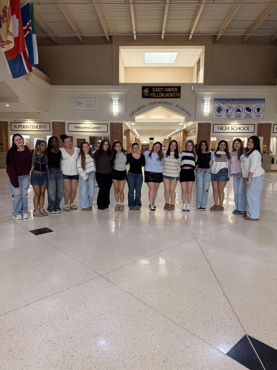The EHHS Pom Team Brings Energy to the Rink… and the Competition Floor